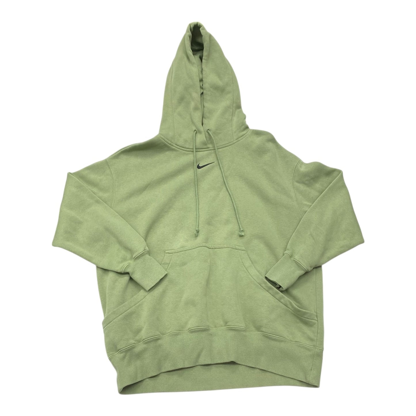 Sweatshirt Hoodie By Nike In Green, Size:M