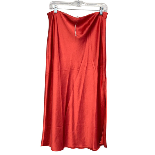 Skirt Midi By Madewell In Red, Size:8