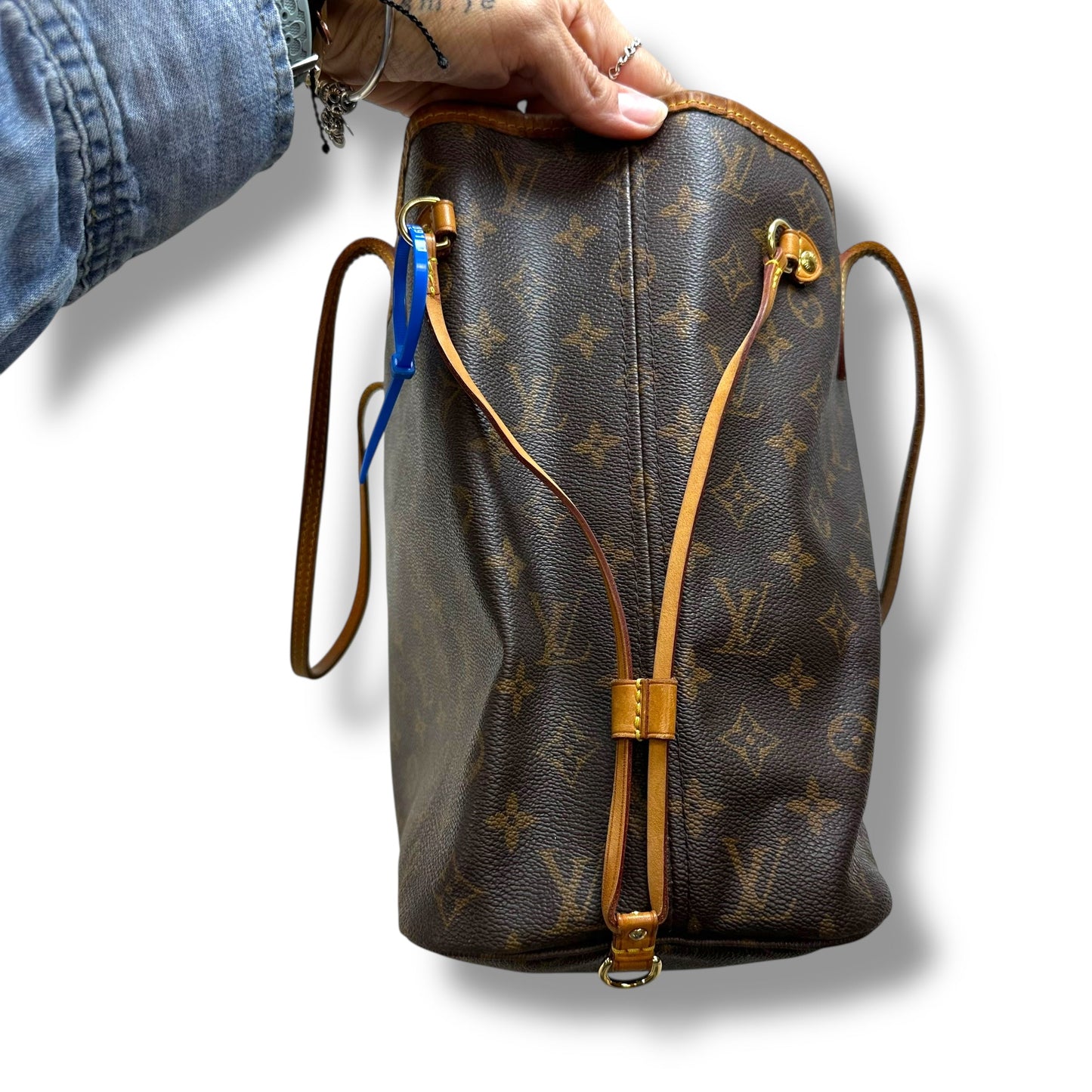 Neverfull MM Luxury Designer By Louis Vuitton, Size: Medium