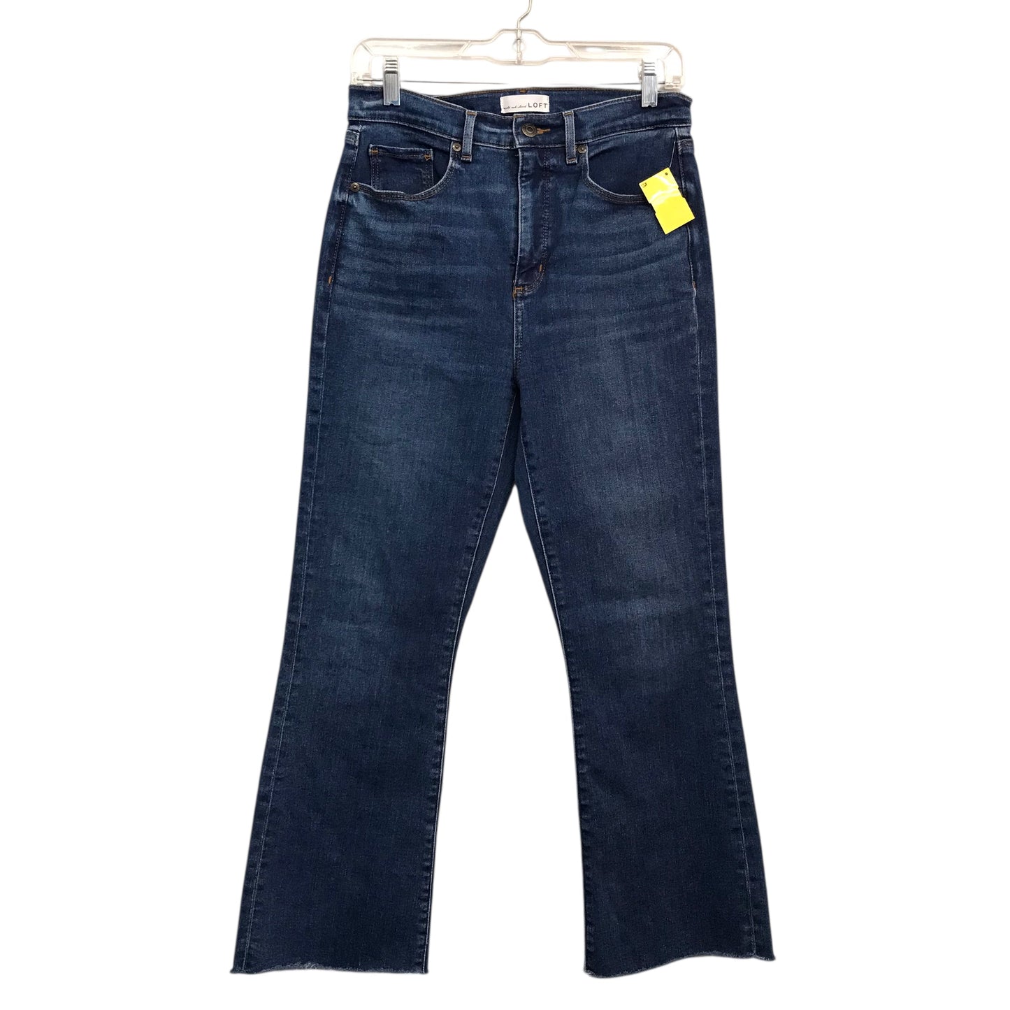 Jeans Cropped By Loft In Blue Denim, Size:8