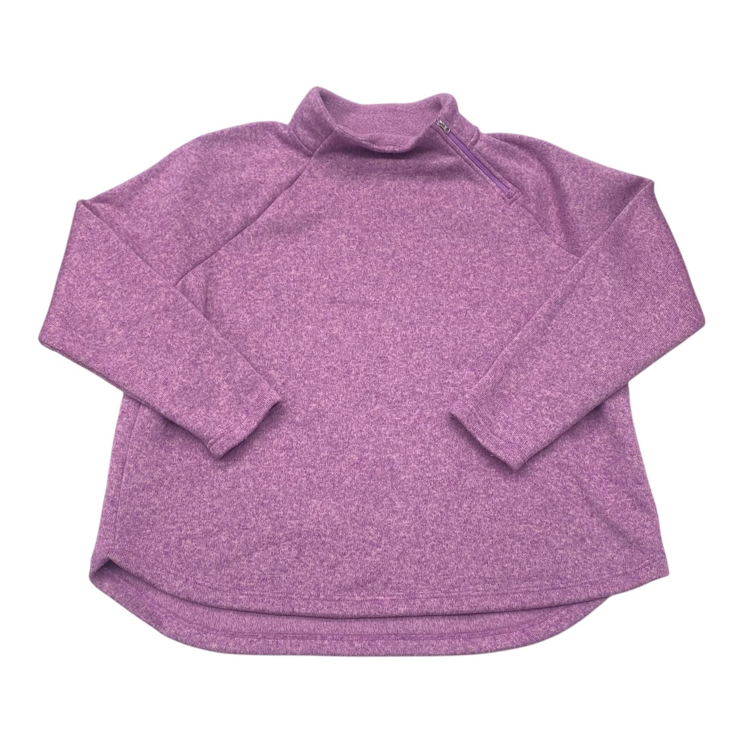Athletic Sweatshirt Collar By Eddie Bauer In Purple, Size:2X