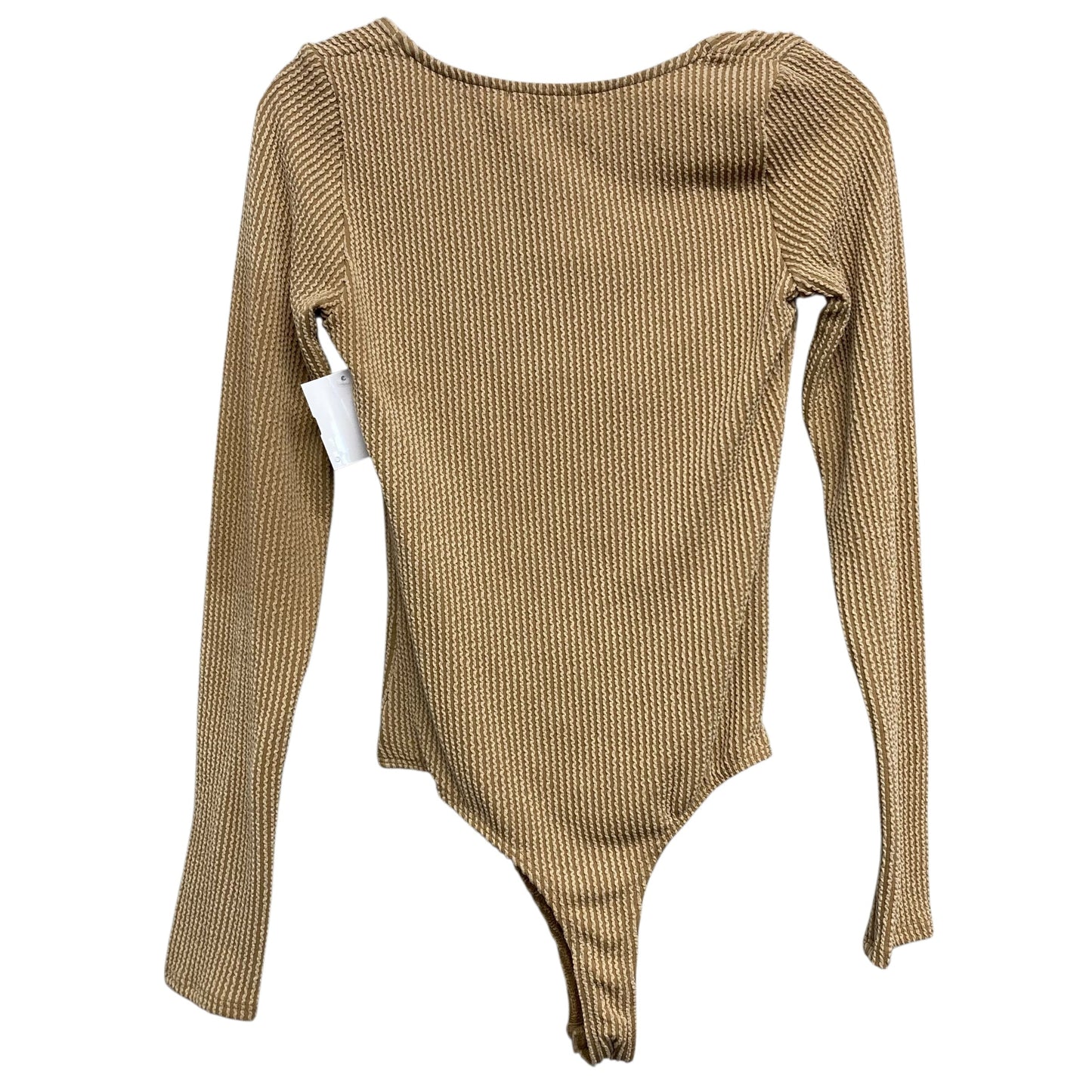 Bodysuit By Fashion Nova In Tan, Size:S