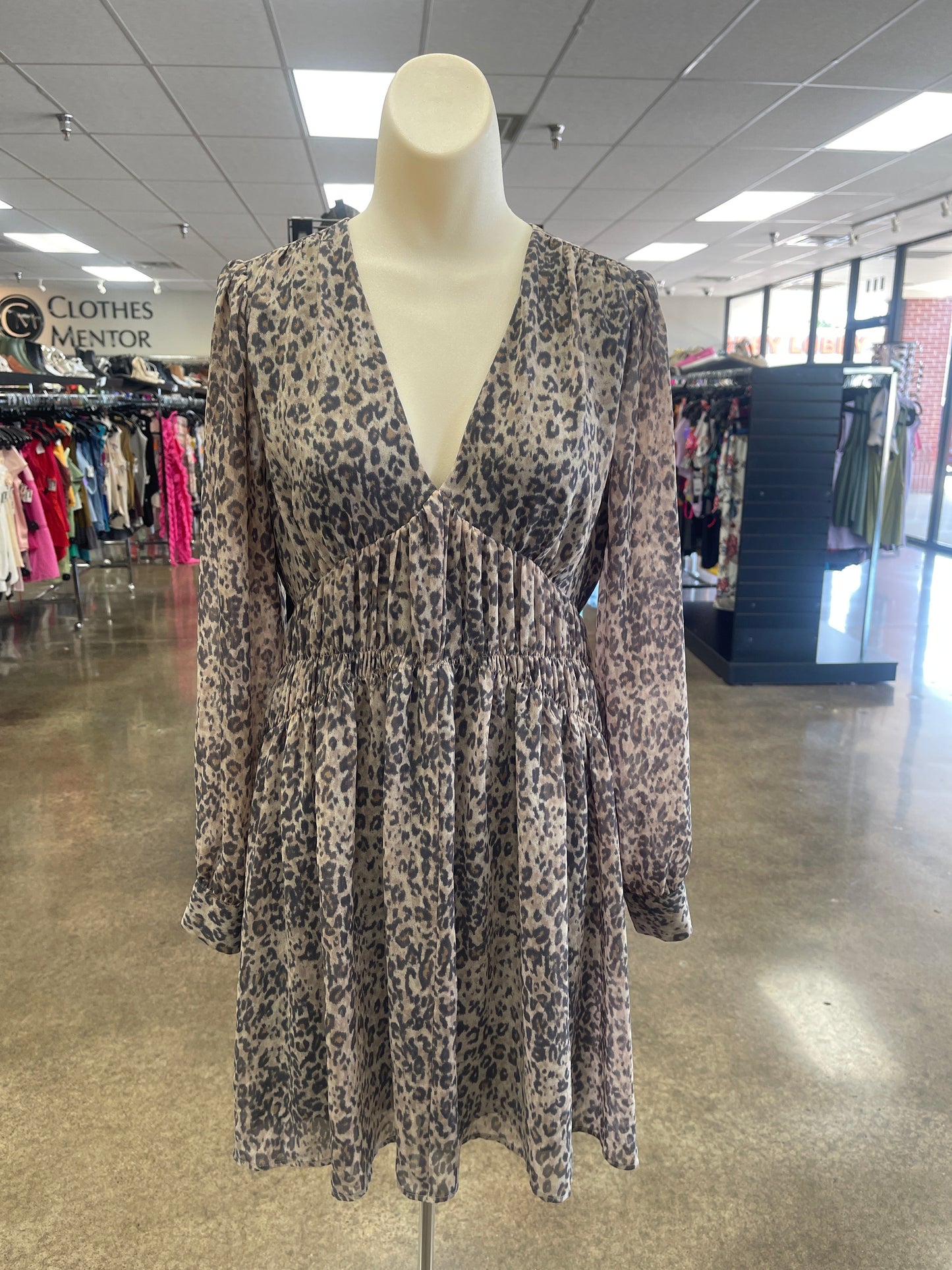 Dress Designer By All Saints In Animal Print, Size:M