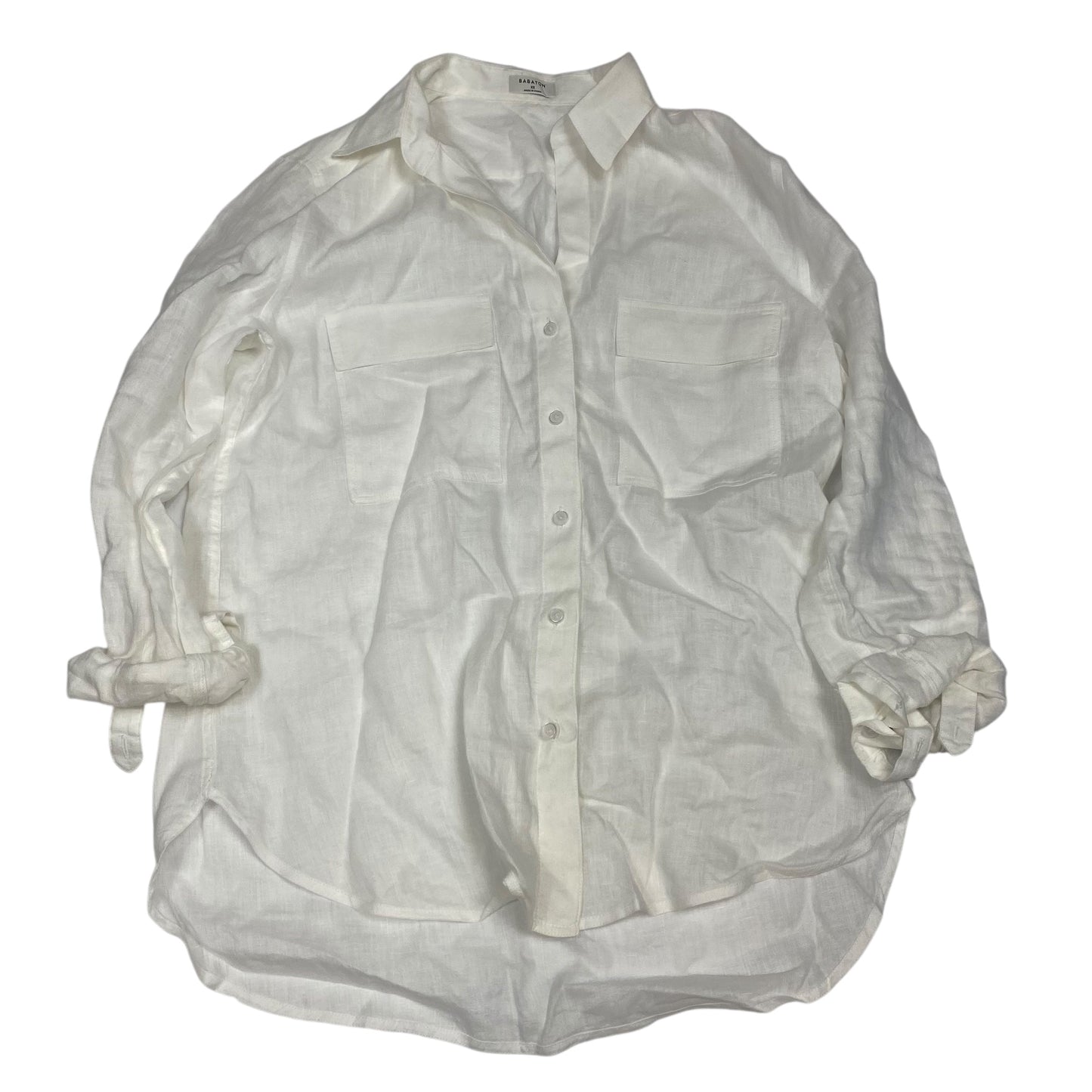 TOP LS by BABATON in WHITE, Size:XS