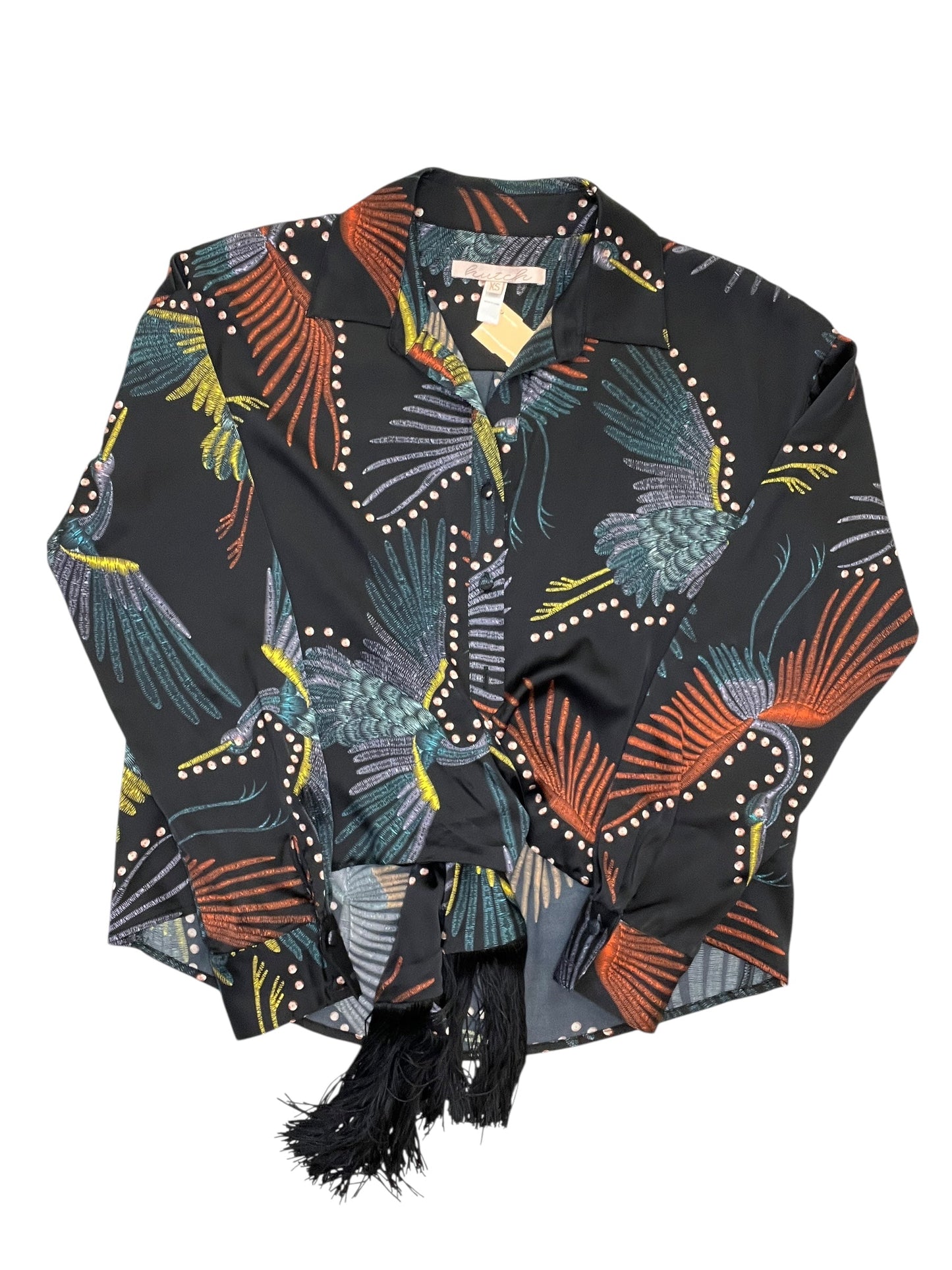 Blouse Ls By Hutch In Multi, Size:Xs