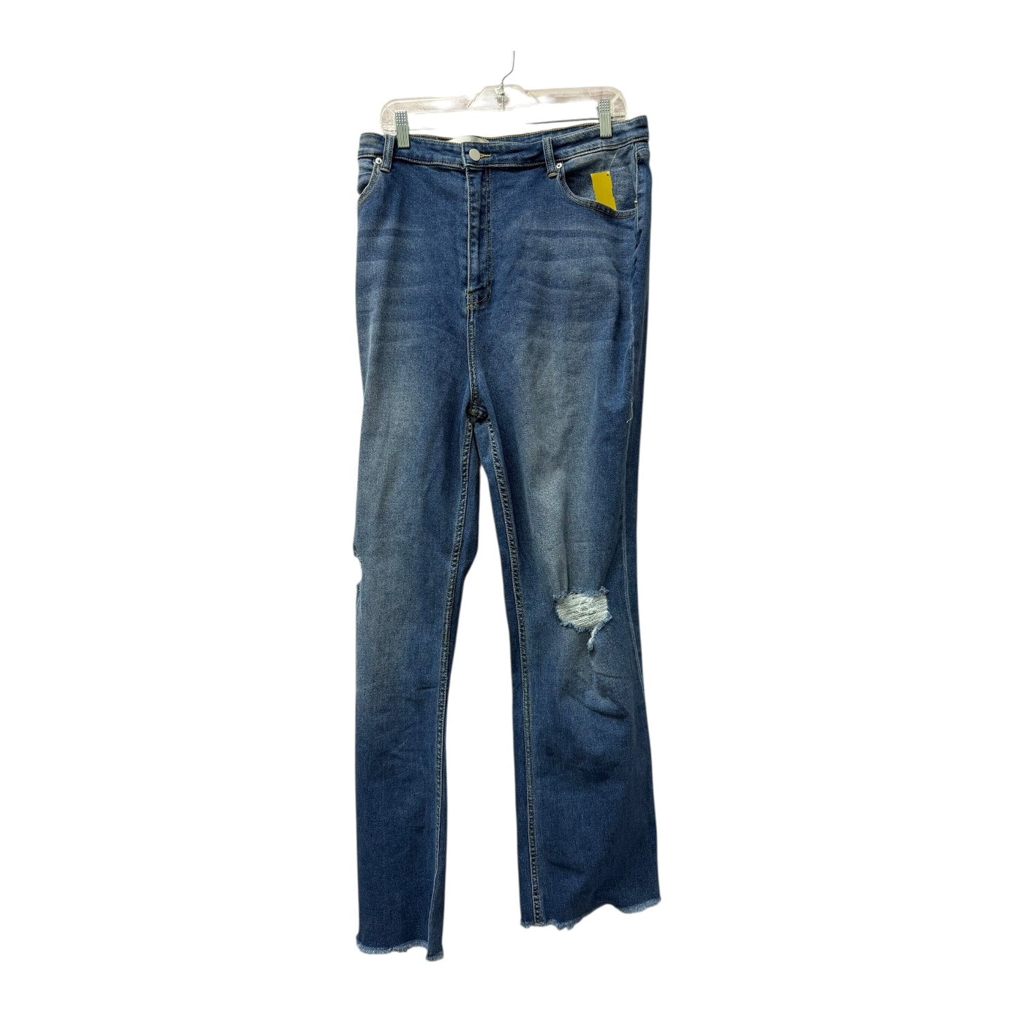 Jeans Flared By Fashion Nova In Blue, Size:22