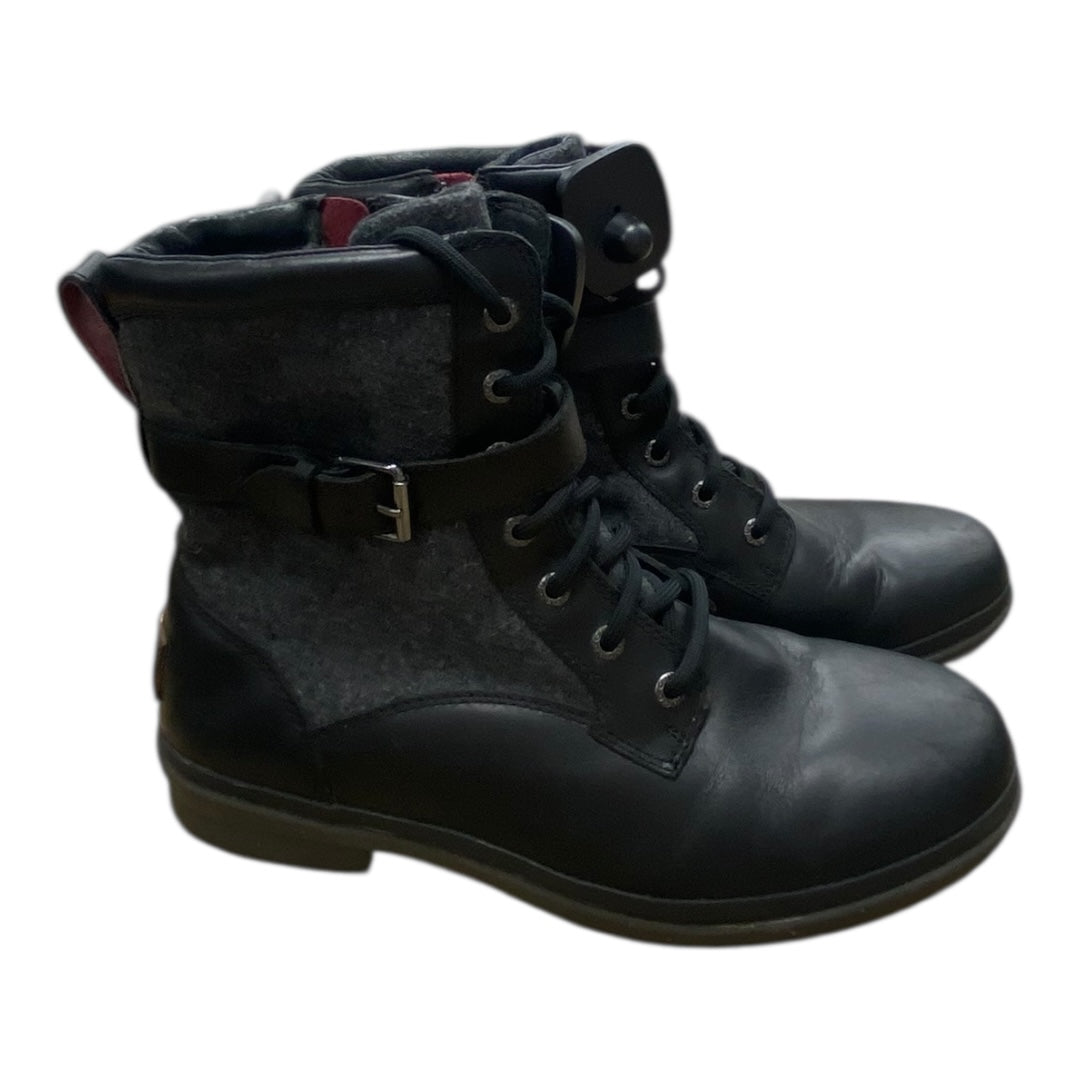 Boots Designer By Ugg In Black & Grey, Size:9