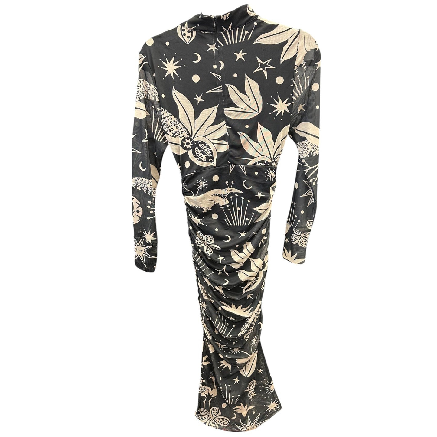 Dress Casual Maxi By Farm Rio In Black & Cream, Size:S
