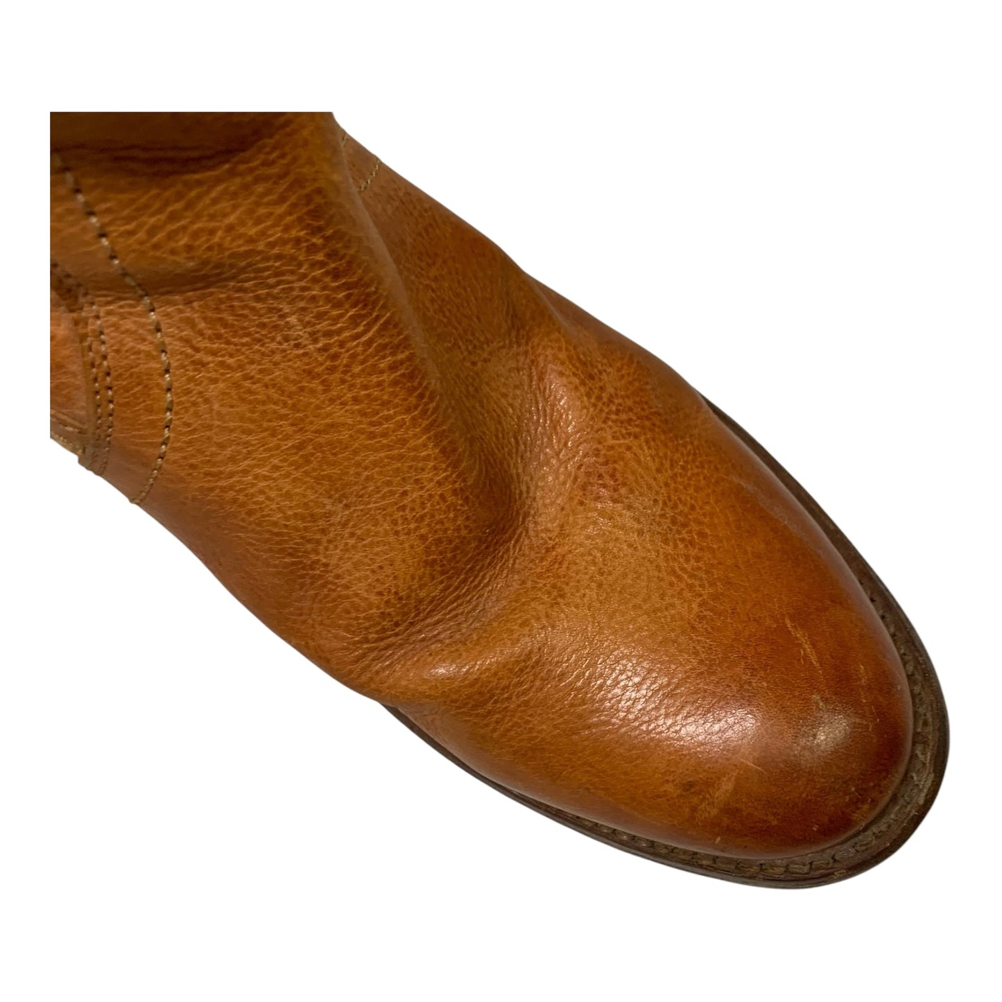 Boots Designer By Frye In Orange, Size: 7.5