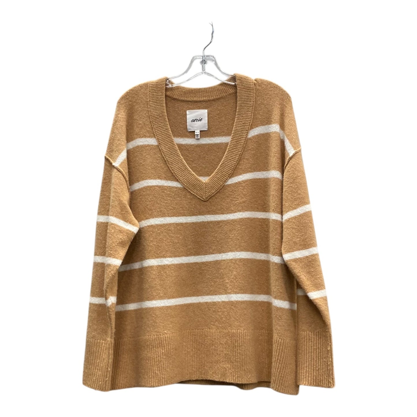 Sweater By Aerie In Tan & White, Size:Xs