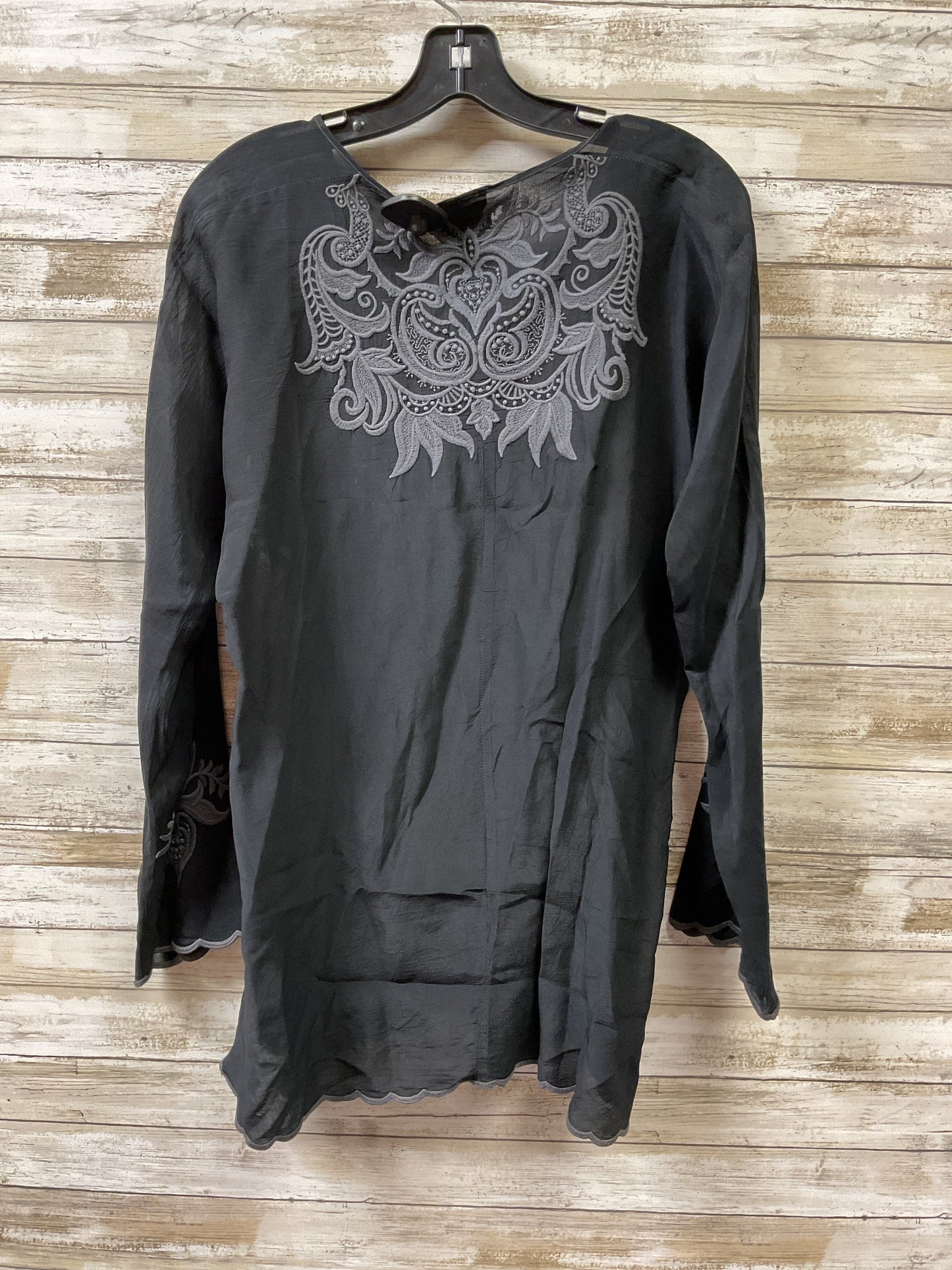 Tunic Ls By Johnny Was In Black, Size:S