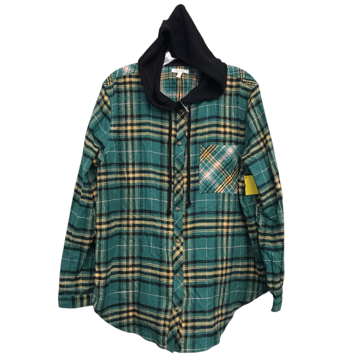 Top Ls By Maurices In Plaid Pattern, Size:Xl