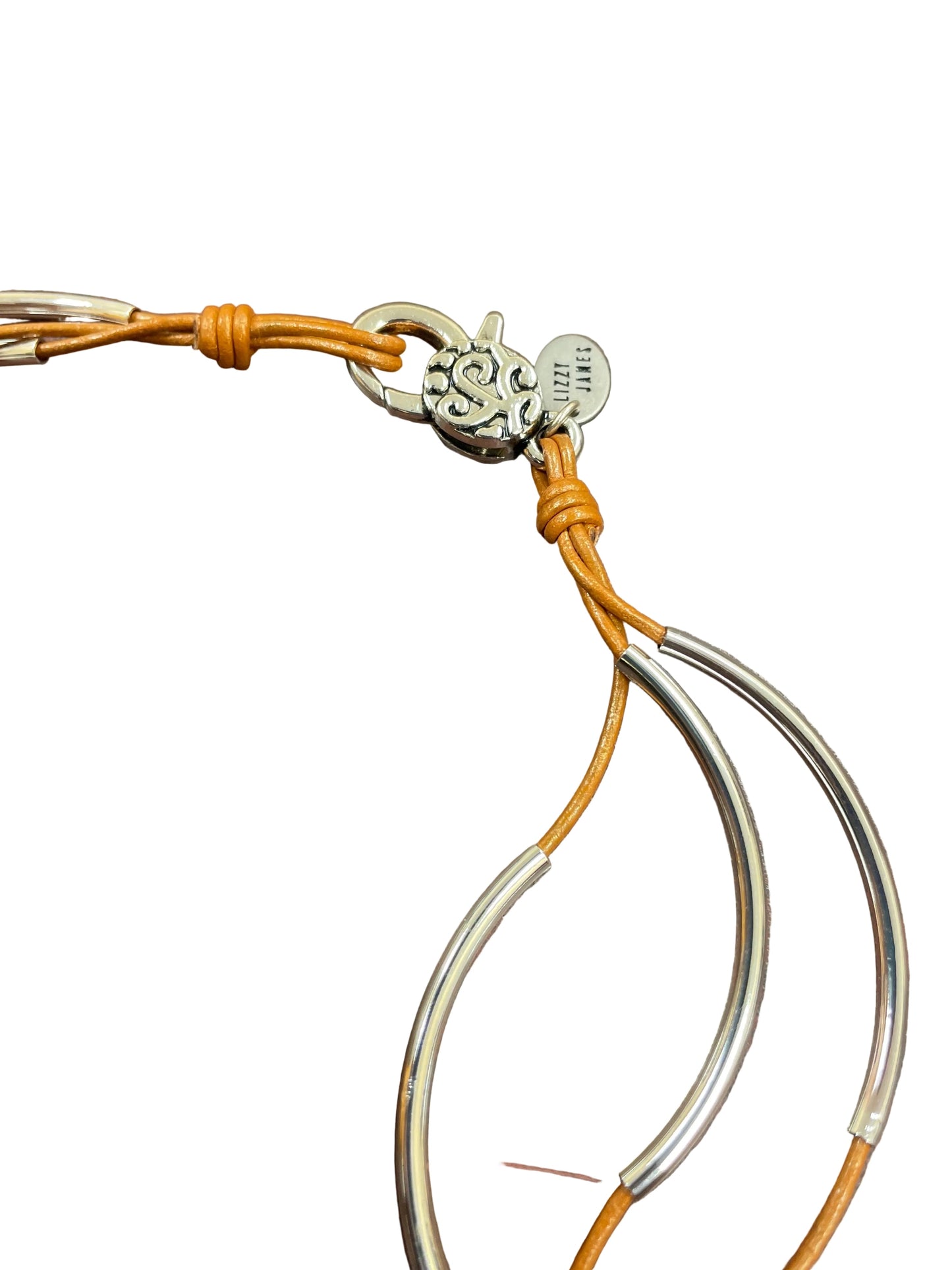 Necklace Layered By Lizzy James In Brown & Silver