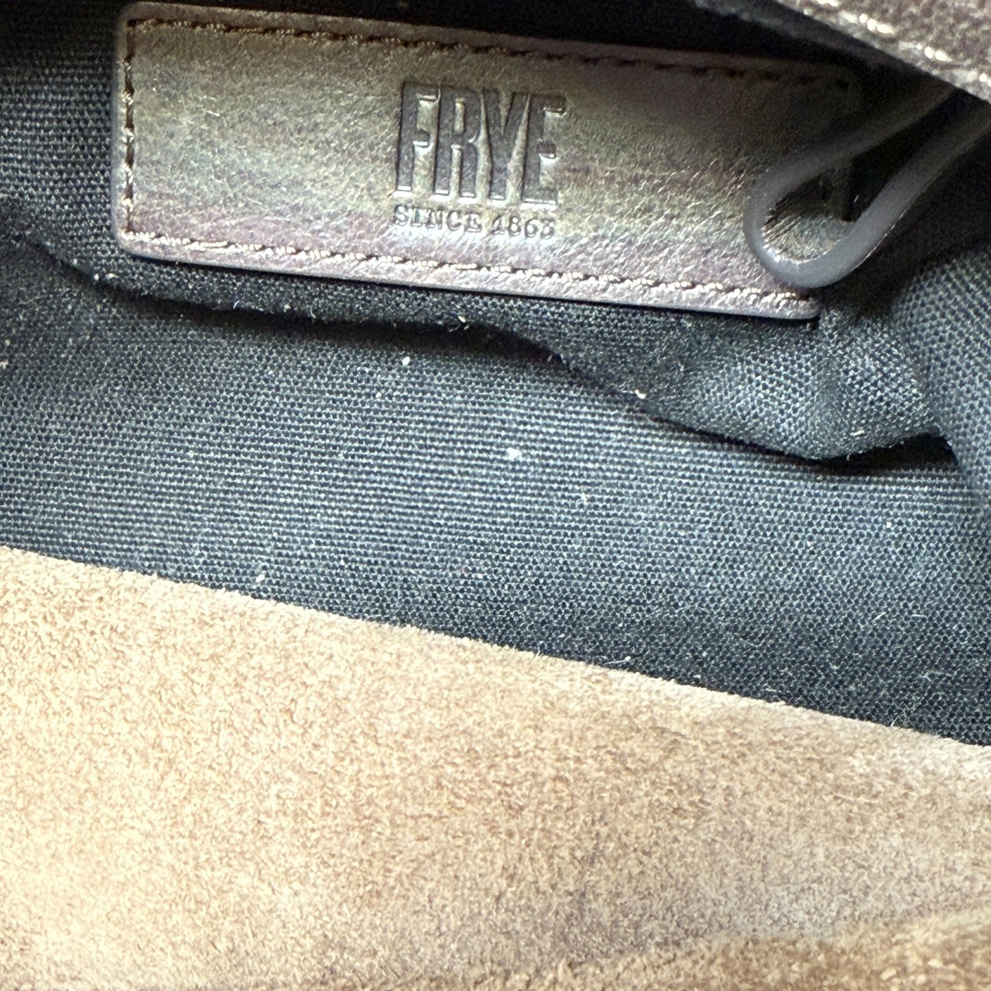 Charlie Multi-Handle Tote Designer By Frye In Dark Multi Ombre Stripe, Size: Large