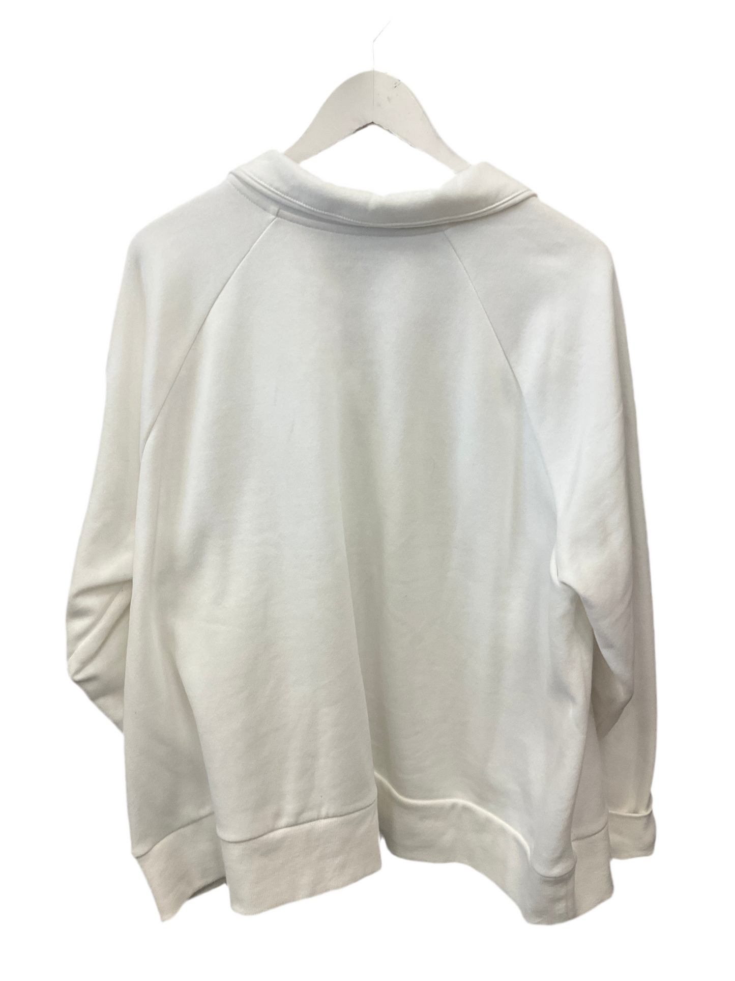 Athletic Sweatshirt Collar By Under Armour In White, Size:2X
