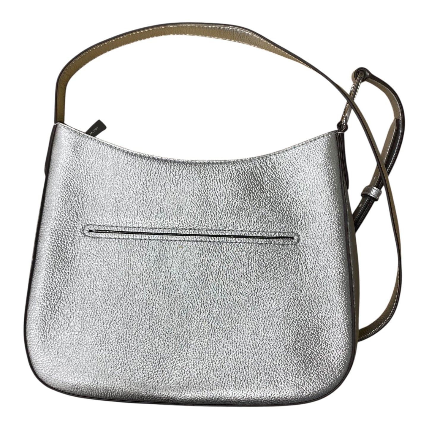 Crossbody Designer By Michael Kors In Silver, Size:Medium