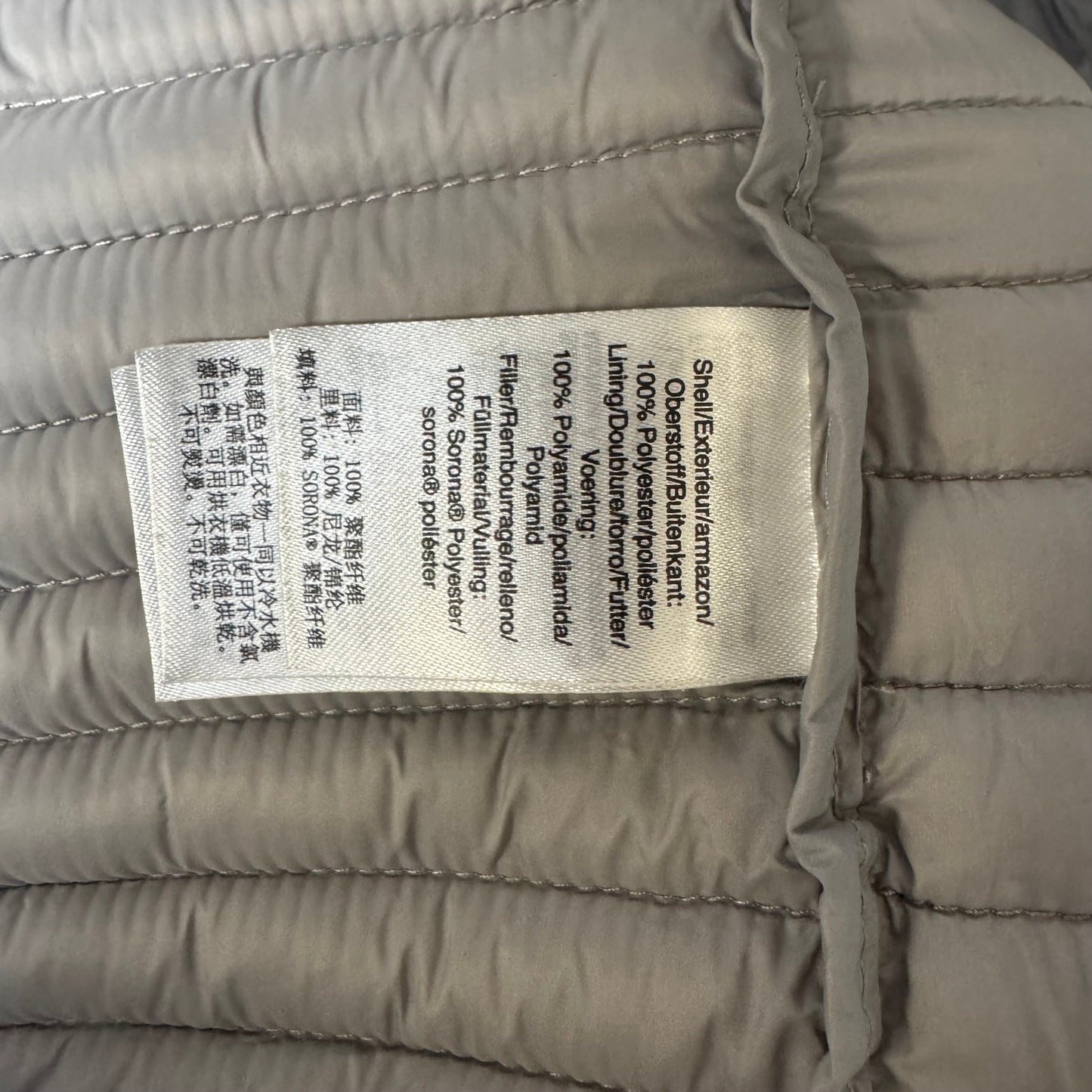 Coat Puffer & Quilted By Dkny In Grey, Size: Xs