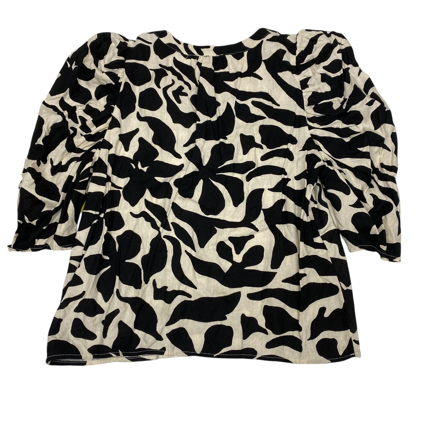 Top Ss By Rachel Zoe In Black & Cream, Size:L