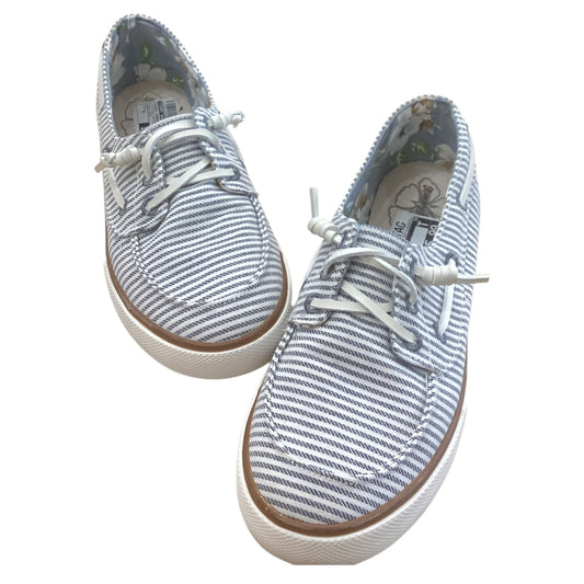 Shoes Sneakers By Tommy Bahama In Striped Pattern, Size:8