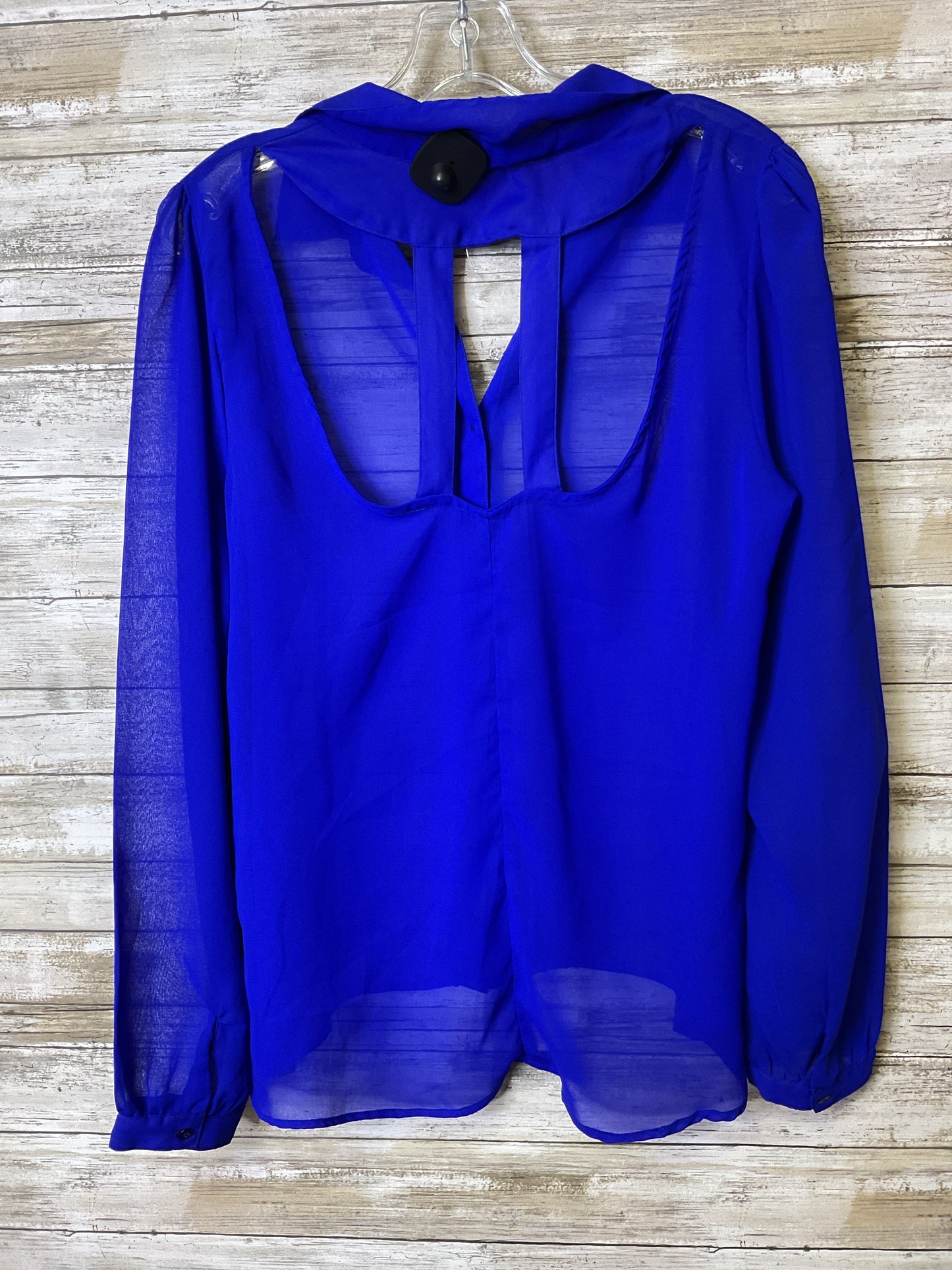 Top Ls By Charlotte Russe In Blue, Size:L