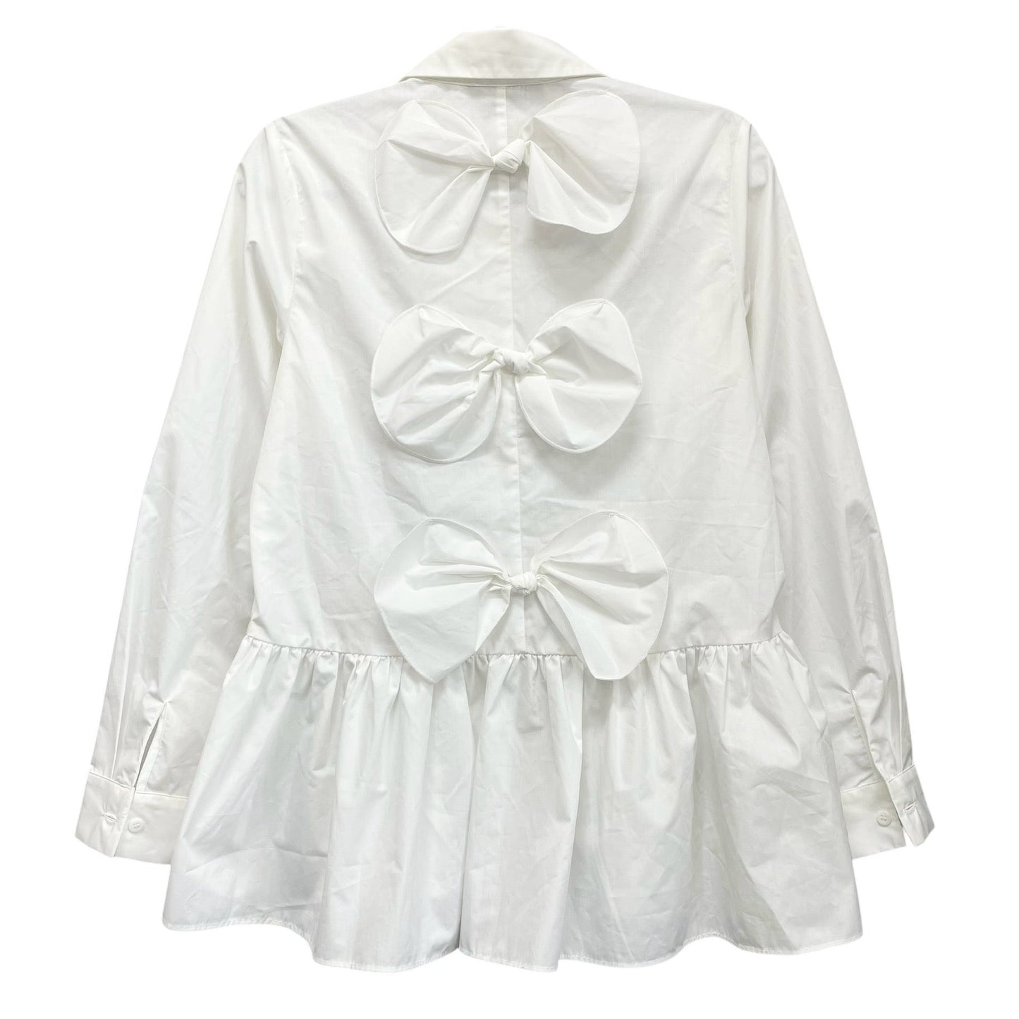 Top Long Sleeve By Anthropologie In White, Size: Xs