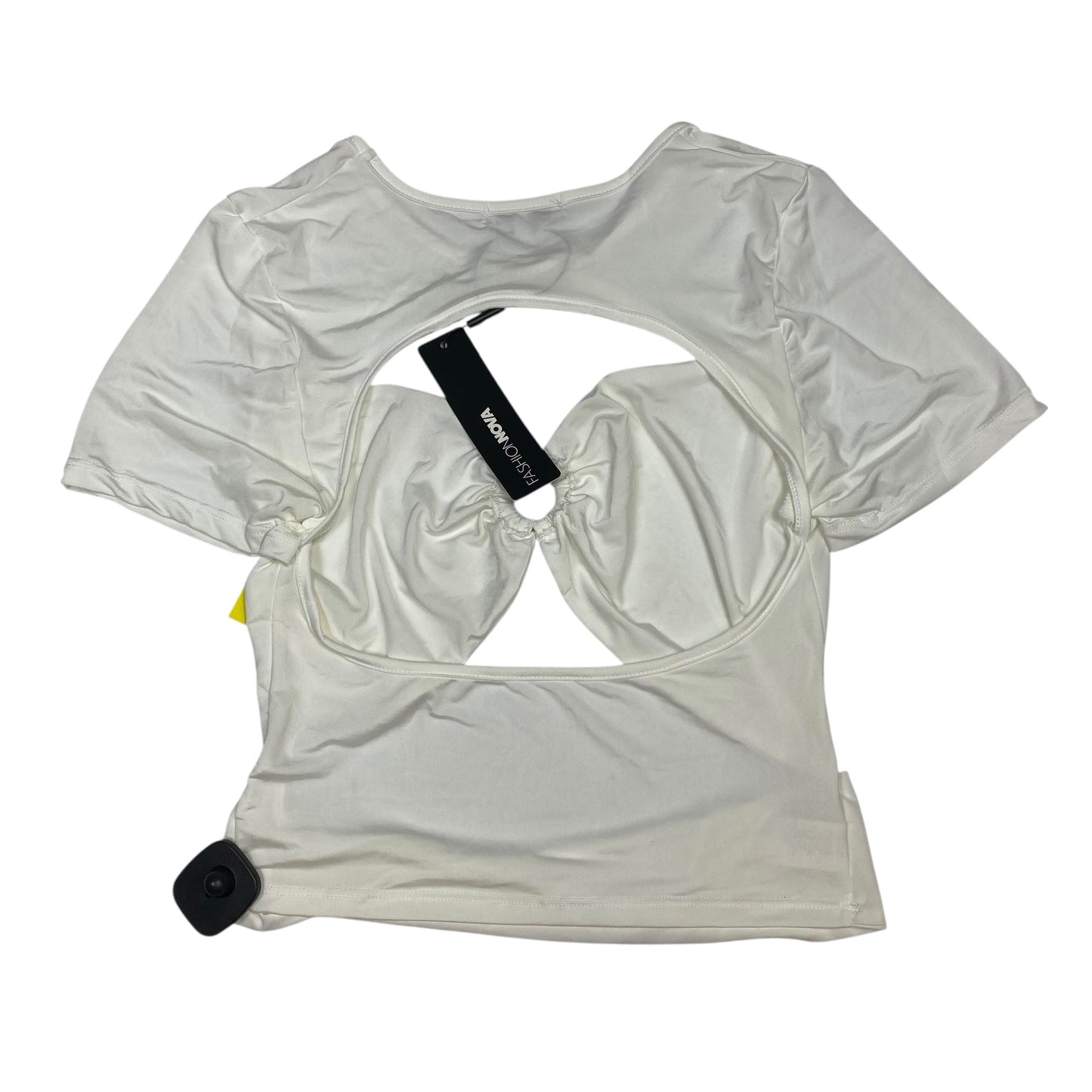 Top Ss By Fashion Nova In Cream, Size:1X