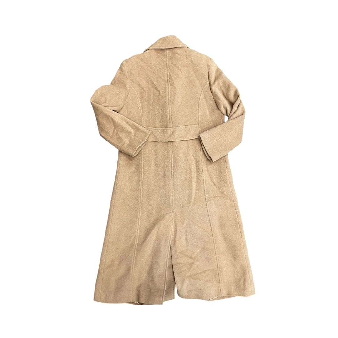 Coat Peacoat By Larry Levine In Tan, Size:12