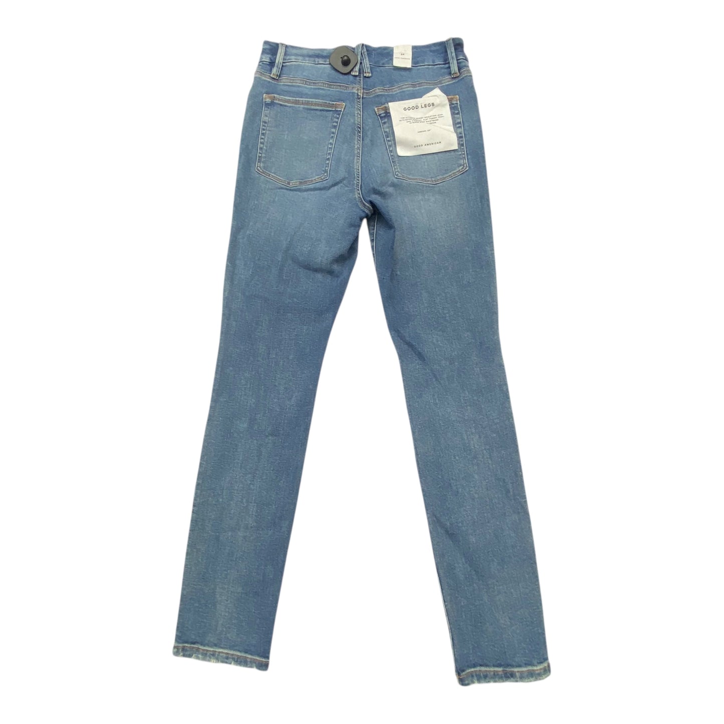 Jeans Skinny By Good American In Blue Denim, Size:24
