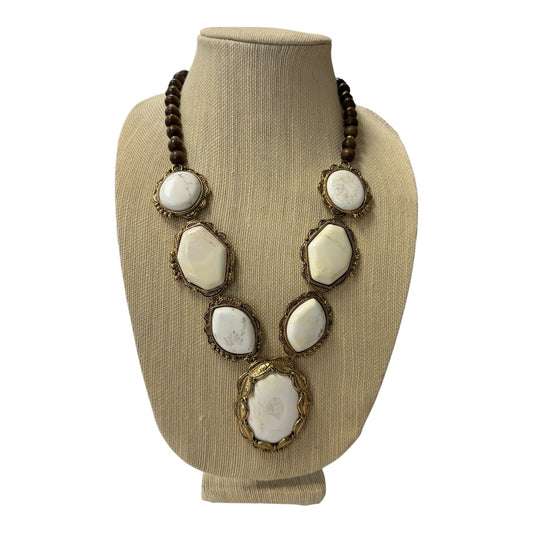 Necklace Statement By Chicos In Brown