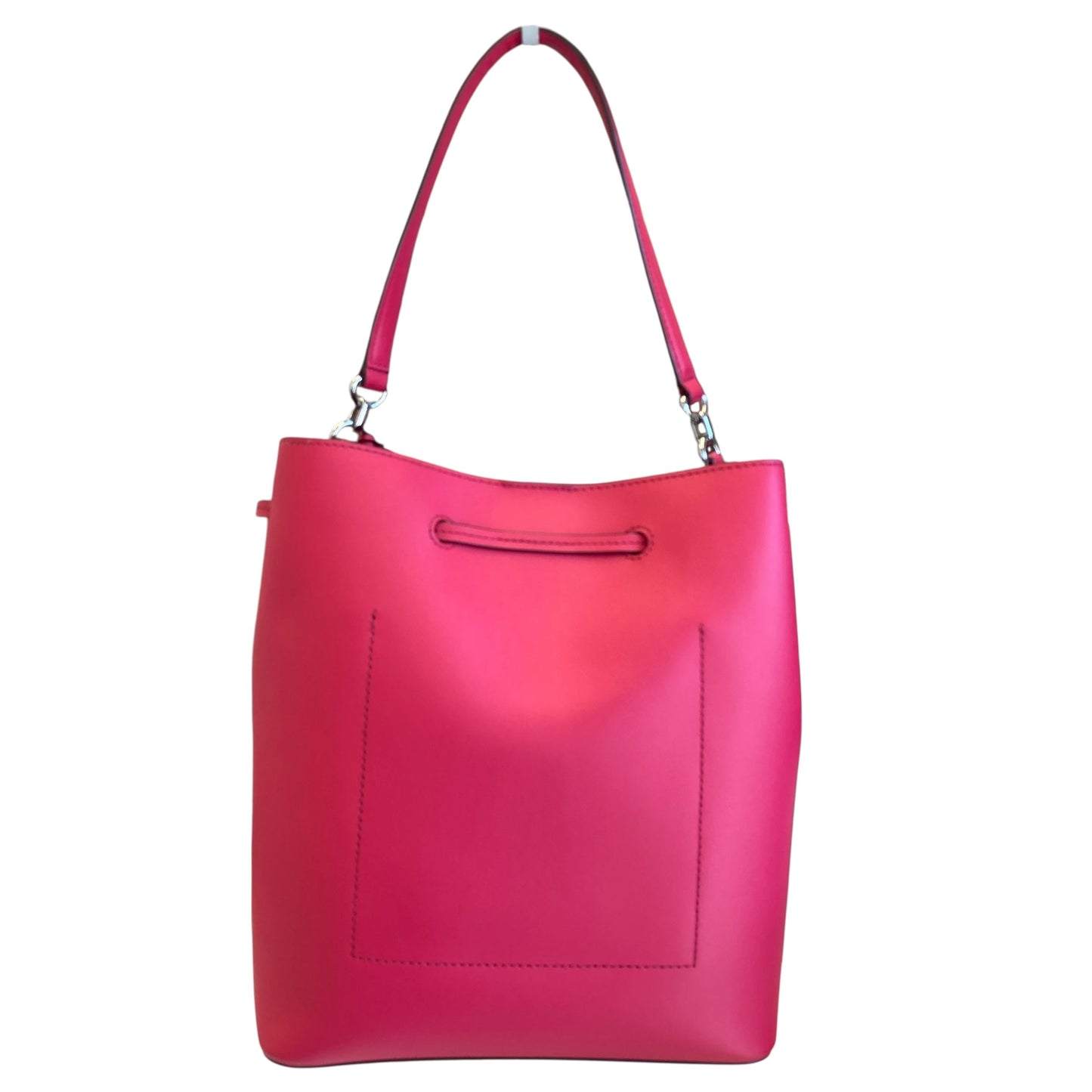 Handbag Leather By Ralph Lauren In Magenta, Size:Large