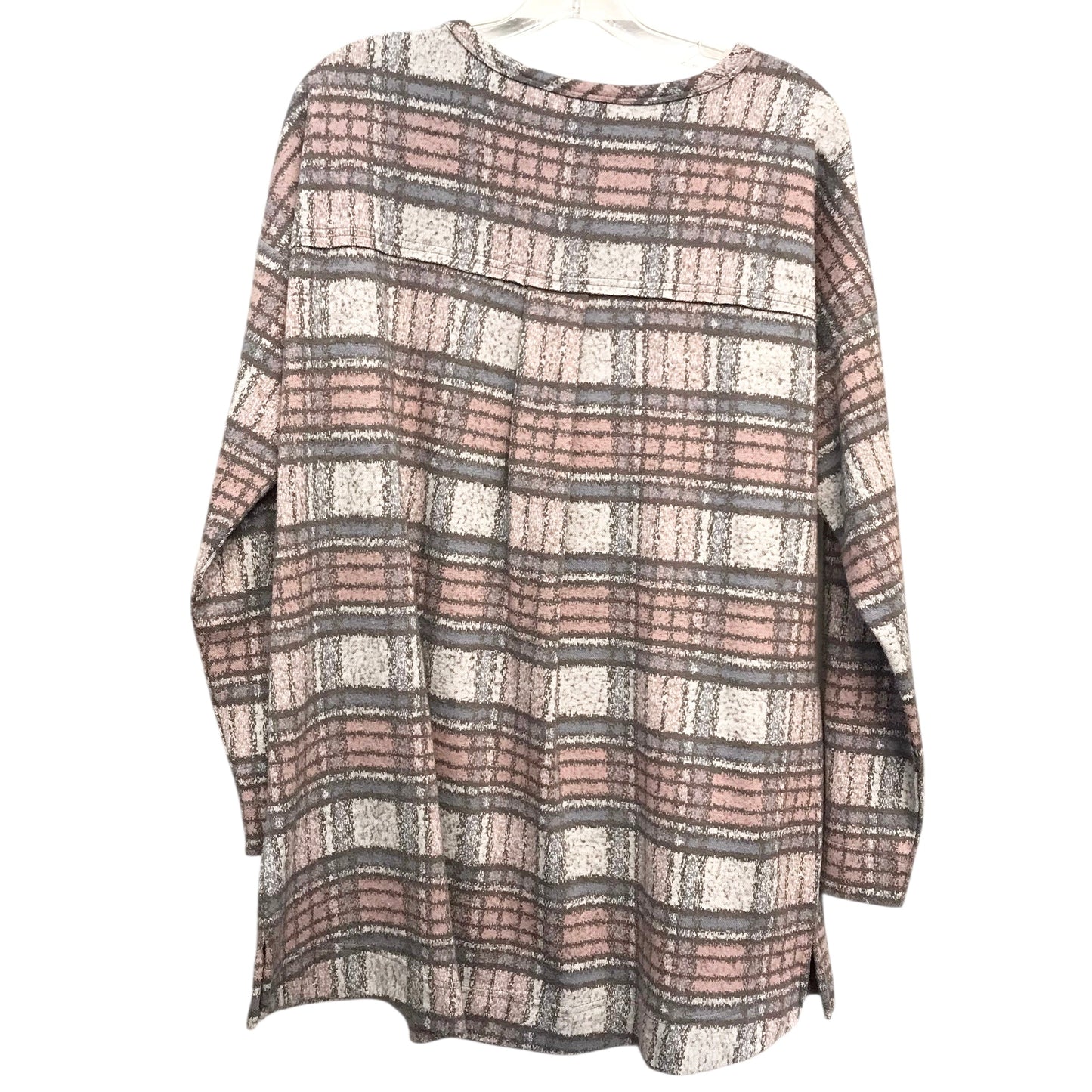 Top Ls By Soft Surroundings In Grey & Pink, Size:Xl