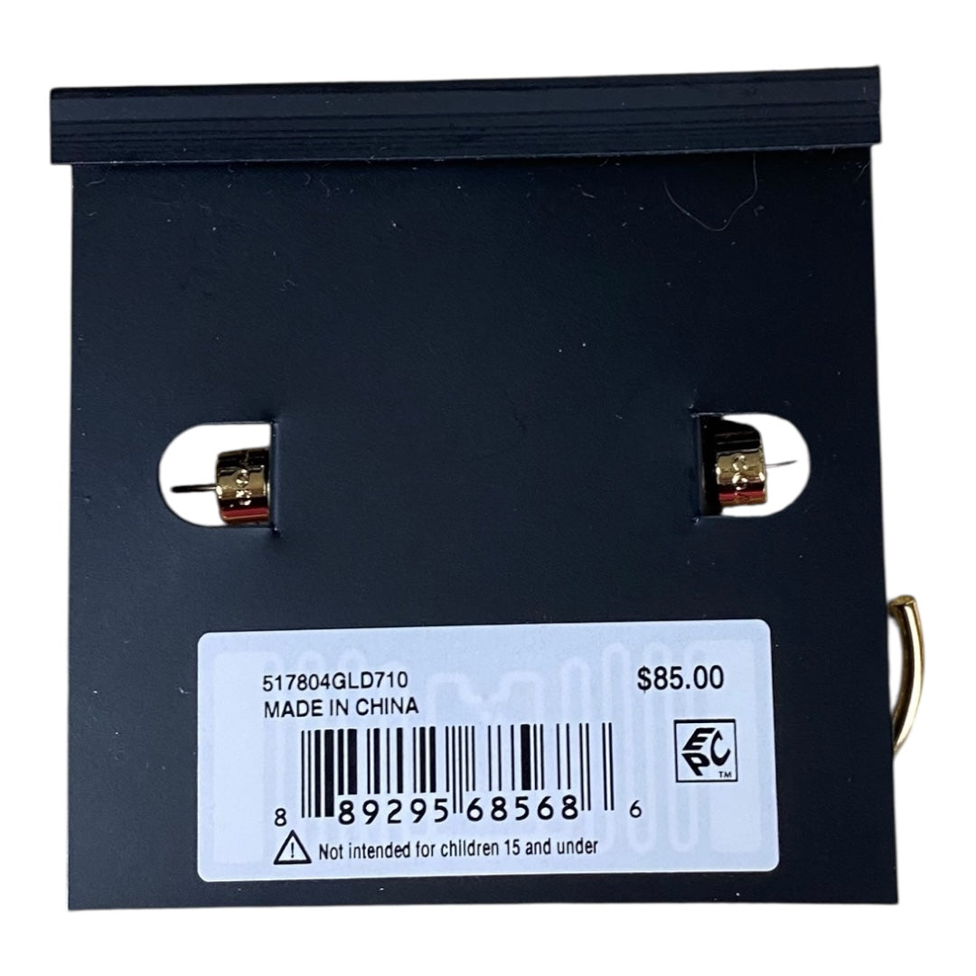 Earrings Designer By Coach In Gold