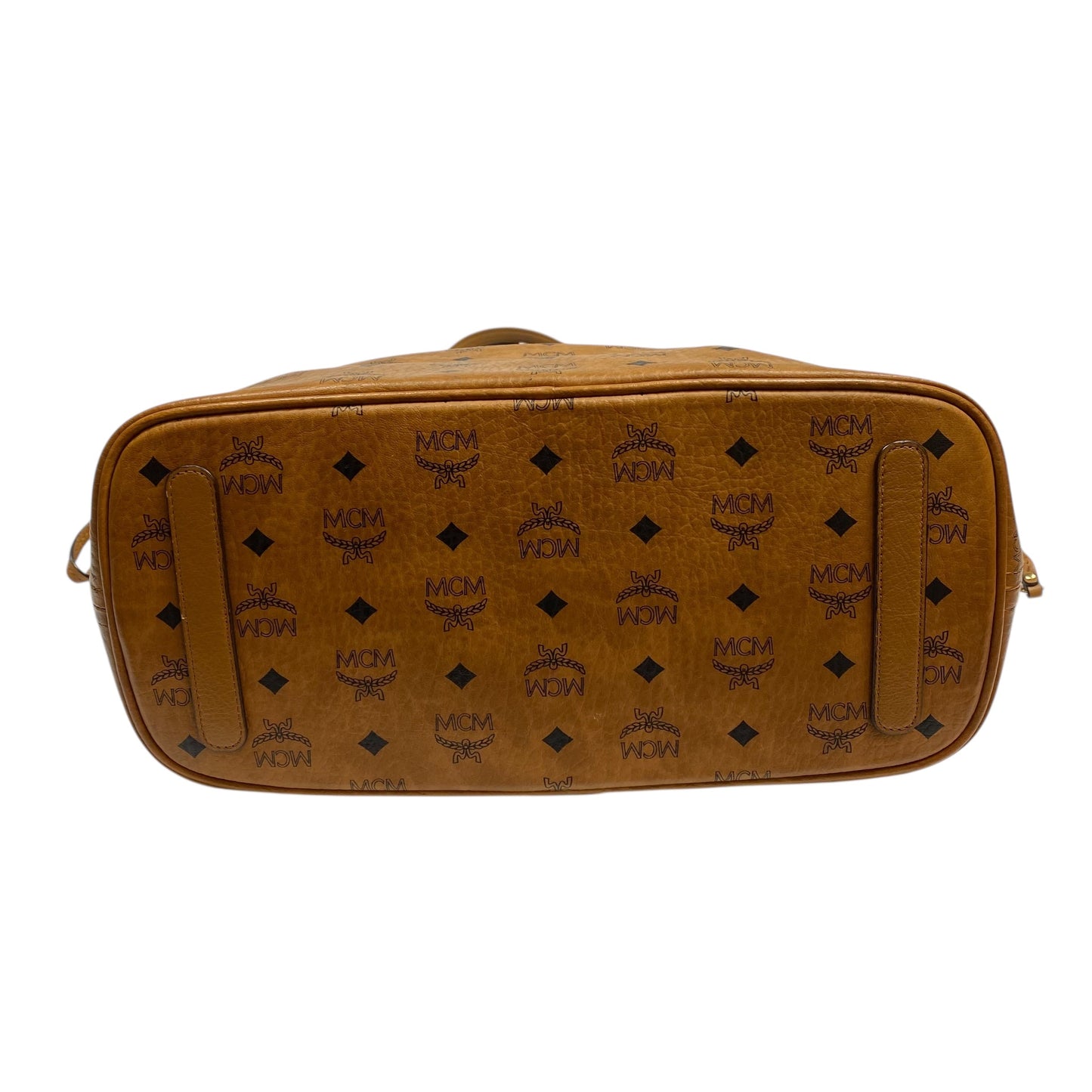 Tote Luxury Designer By Mcm In Brown, Size:Large