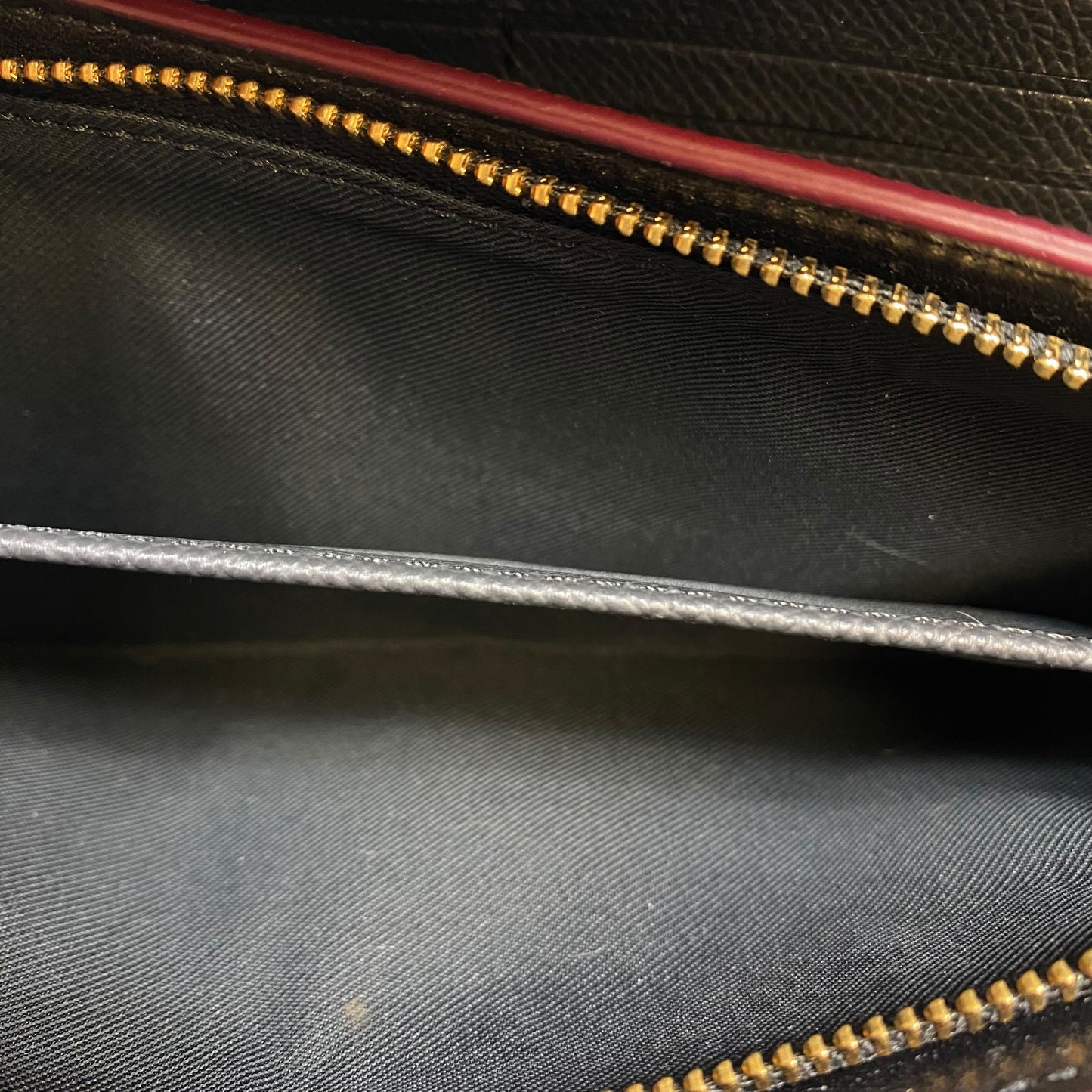 Wallet Designer By Coach In Black & Brown, Size:Large
