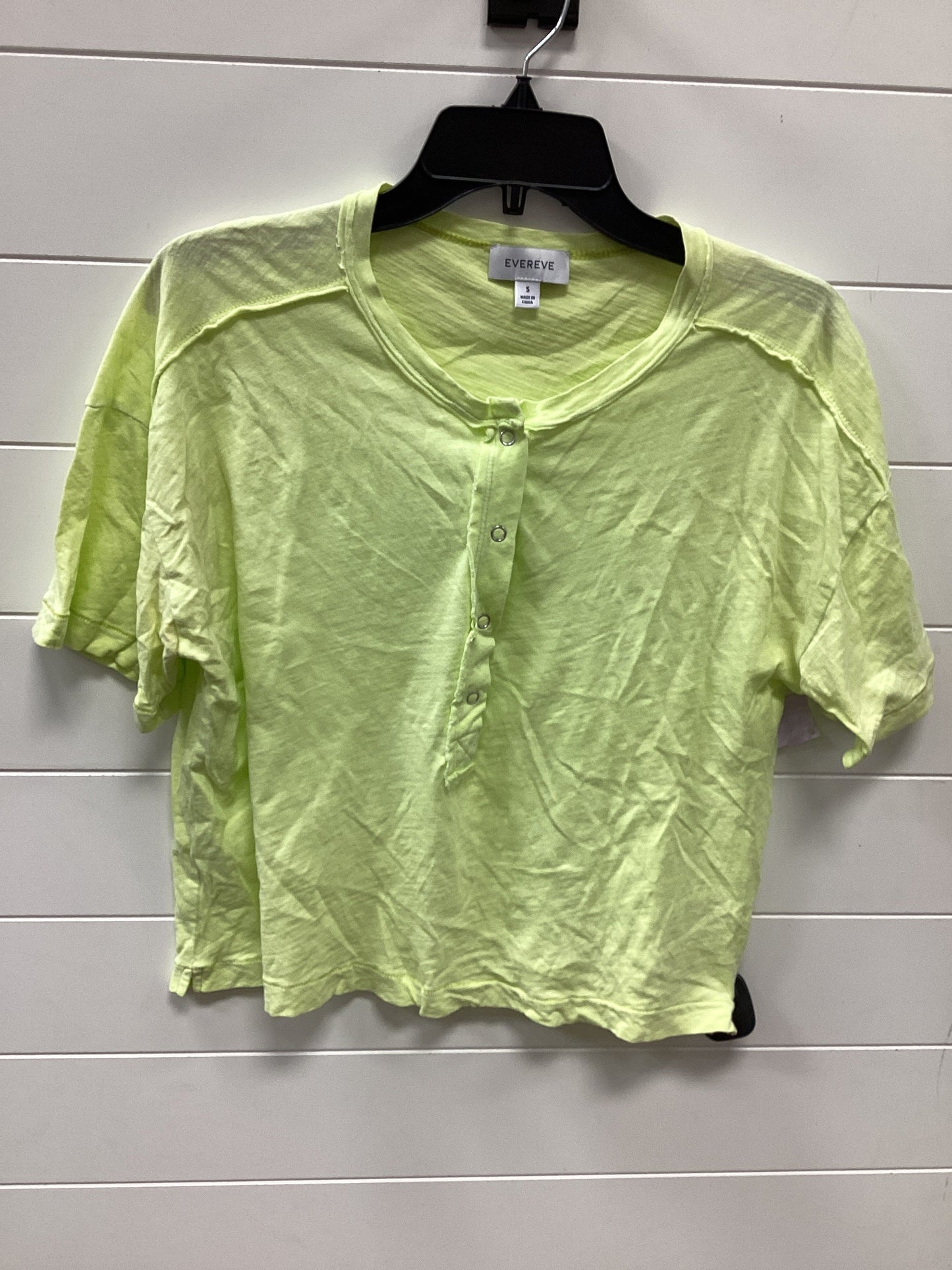 Top Ss By Evereve In Yellow, Size:S