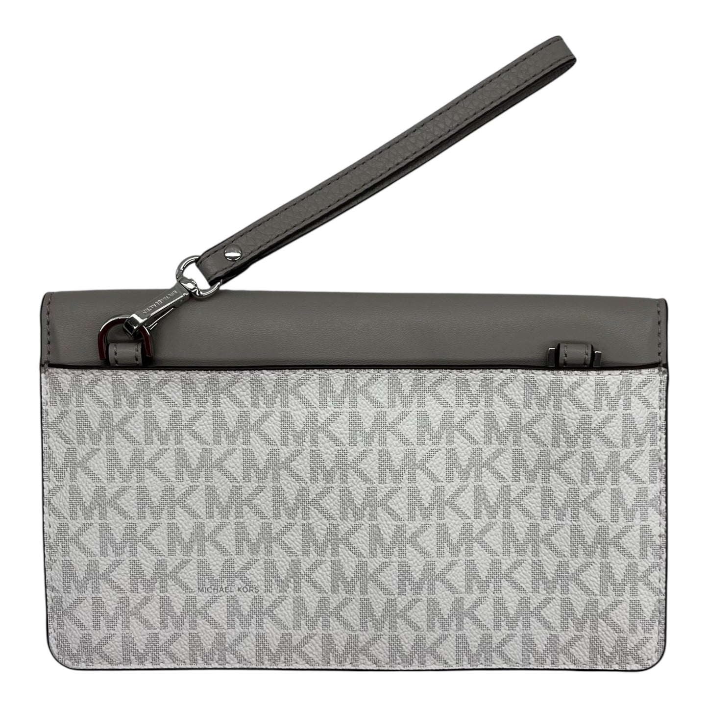 Wristlet Designer By Michael Kors In Grey & White, Size:Medium