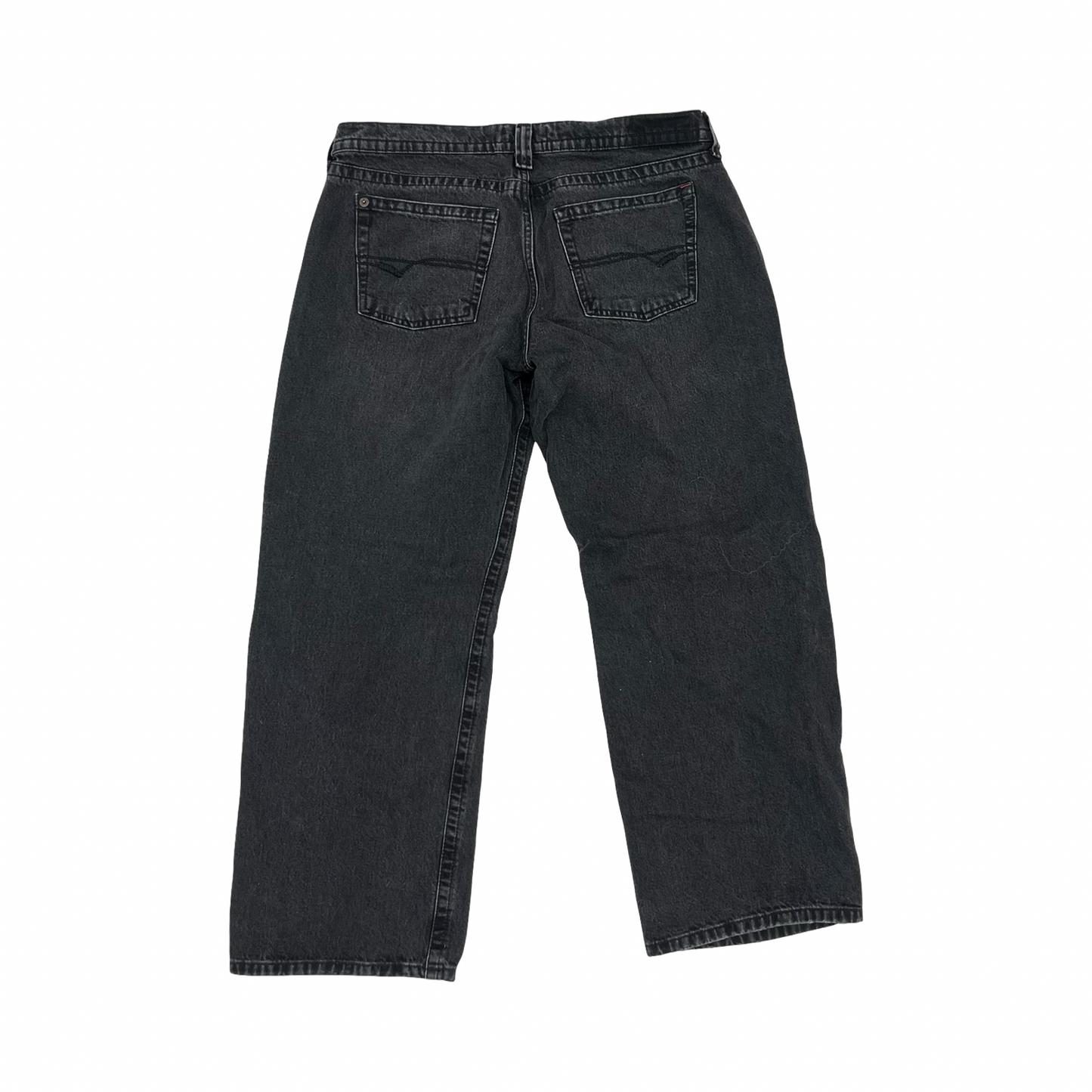 Jeans Wide Leg By Bdg In Black Denim, Size:18