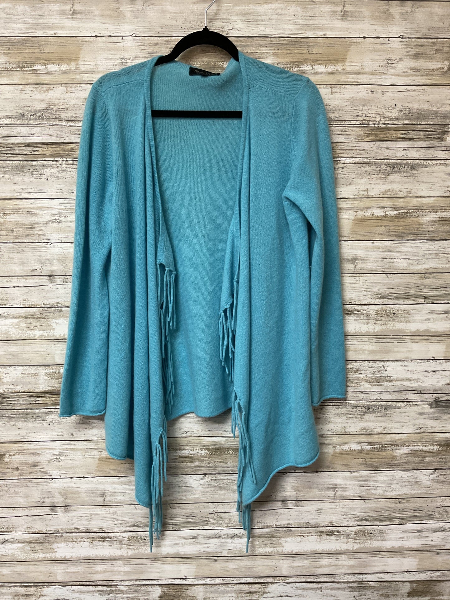 Sweater Cardigan Cashmere By Cmb In Blue, Size:M