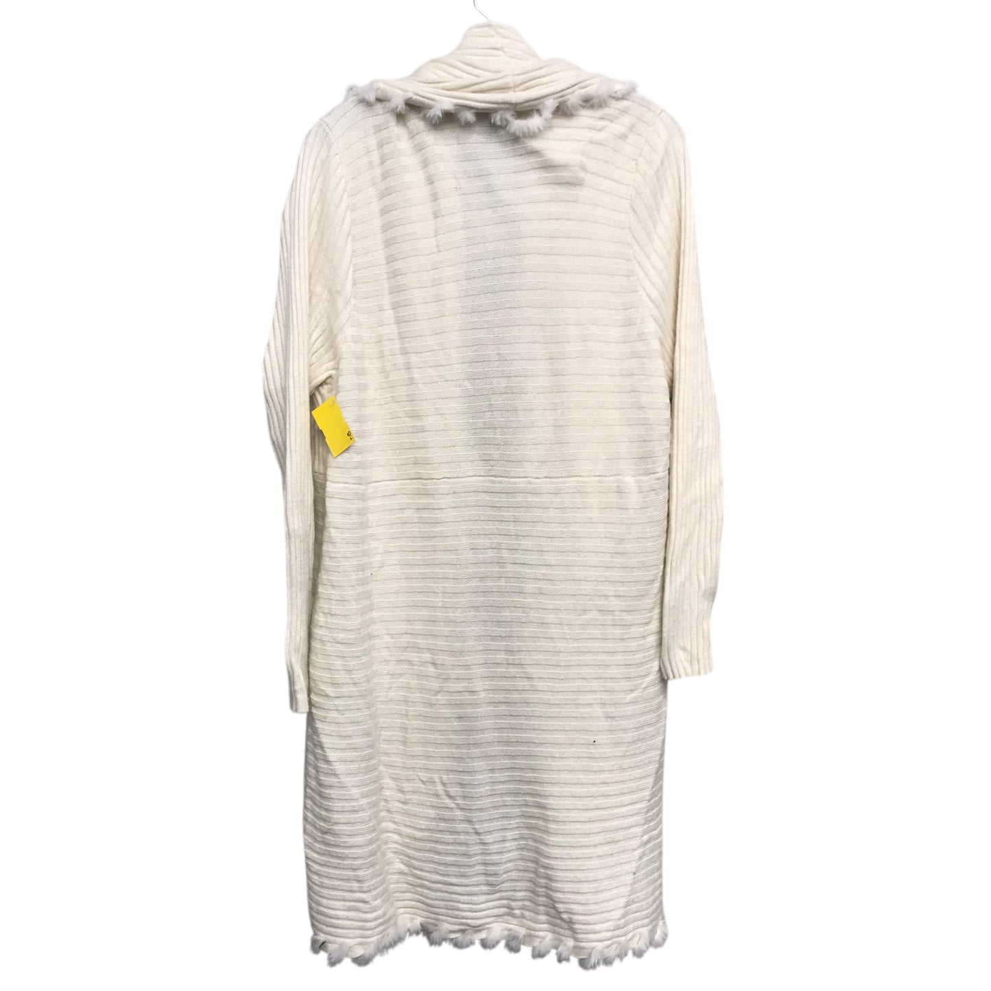 Sweater Cardigan By Chicos In Ivory, Size:Xl