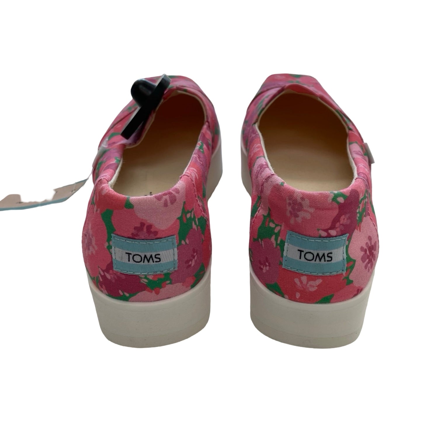 Shoes Athletic By Toms In Floral Print, Size:7.5
