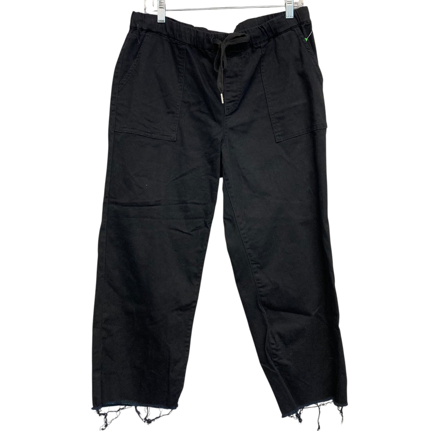 Jeans Wide Leg By Ymi In Black Denim, Size:12
