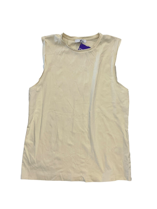 Top Sleeveless Basic By Banana Republic In Yellow, Size:Xl