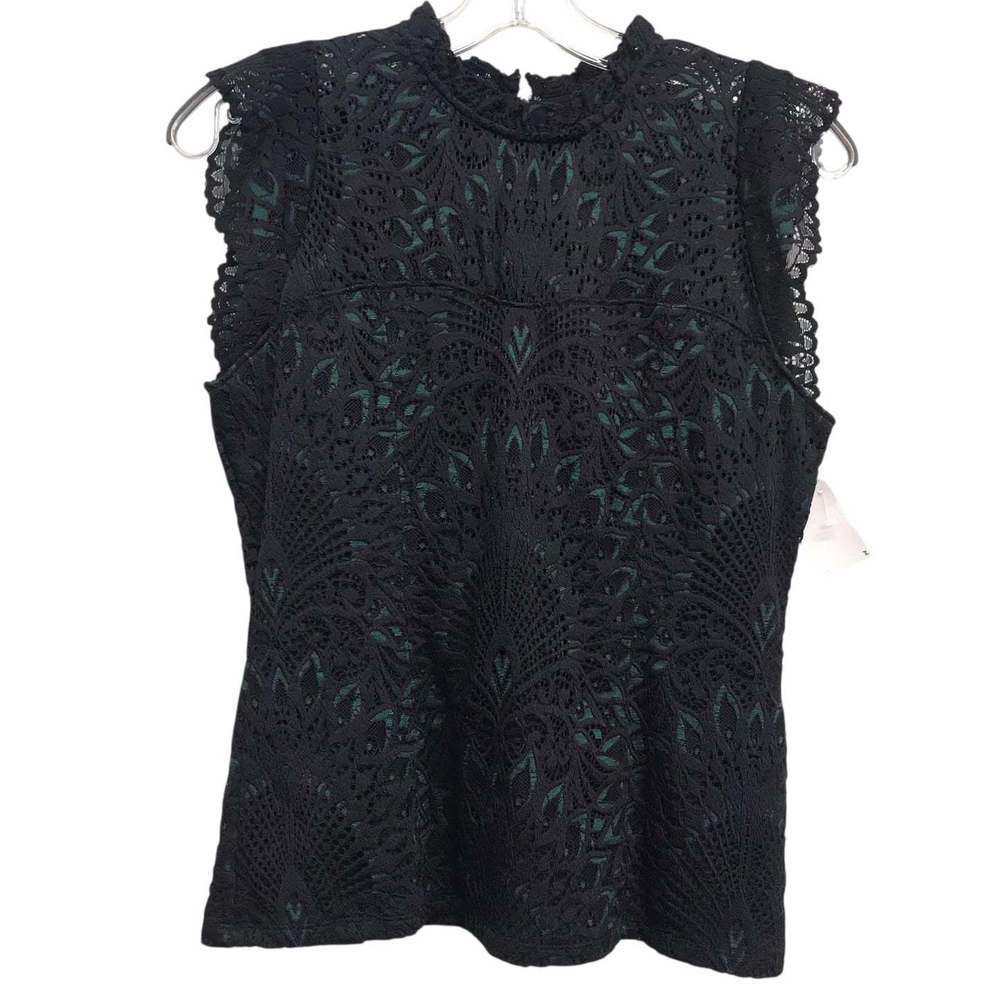 Top Sleeveless By White House Black Market In Black & Green, Size:Xs