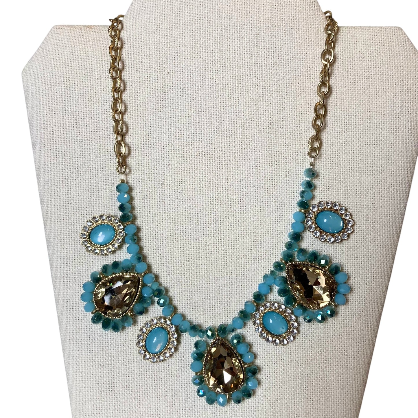 Necklace Statement In Blue