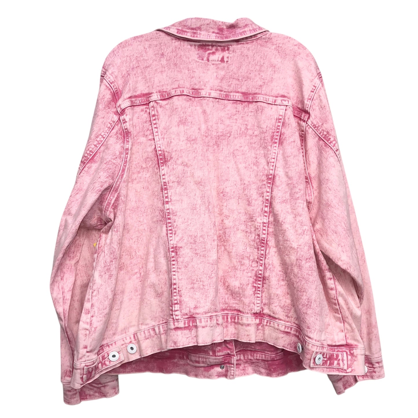 Jacket Denim By Torrid In Pink Denim, Size:4X