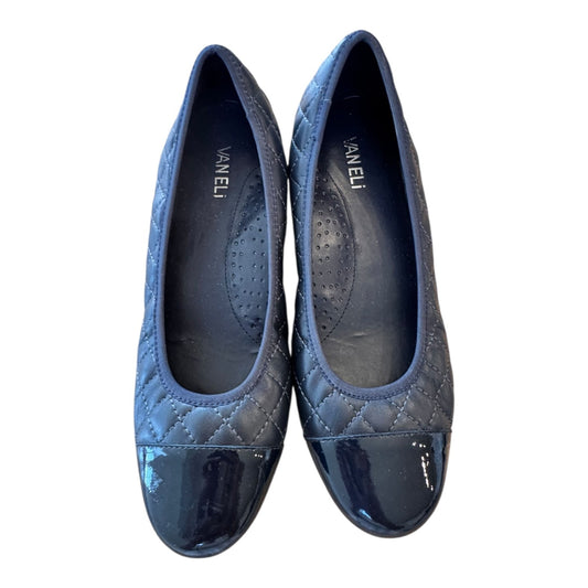 Shoes Flats By Vaneli In Navy, Size:9.5