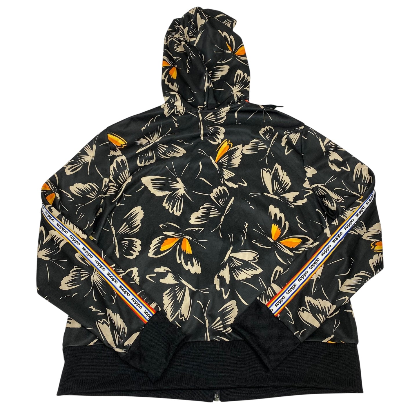 Jacket Designer By Farm Rio In Black & Tan, Size:L
