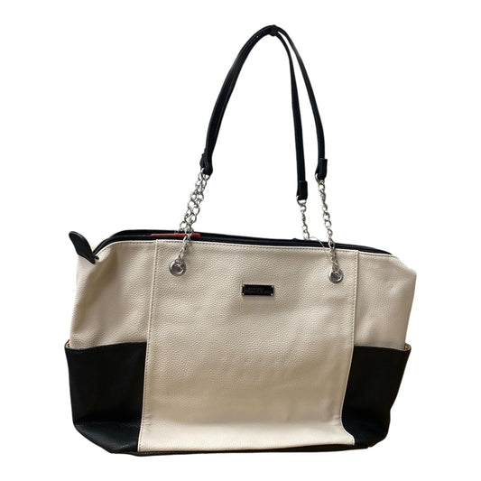 Handbag By Stone Mountain In Black & Cream, Size:Large