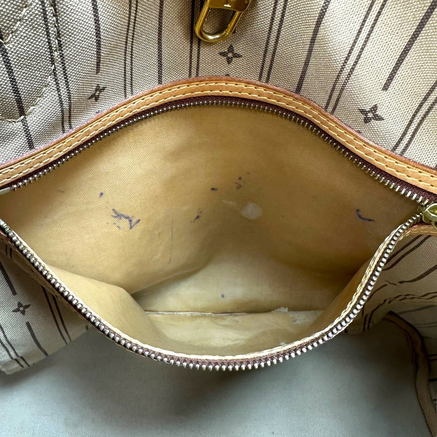 Neverfull MM Luxury Designer By Louis Vuitton, Size: Medium