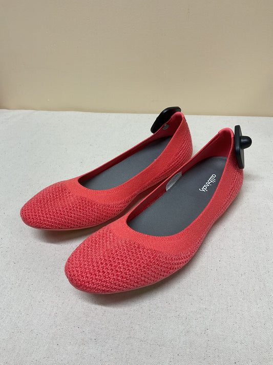 Shoes Flats By Allbirds In Coral, Size:9